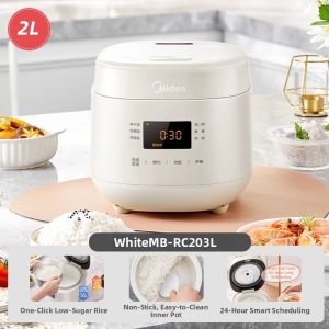 Midea | Low Sugar Rice Cooker with Rice-Soup Separation Non-Stick 2L
