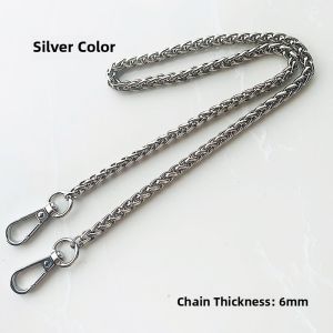 Metal Lantern Chain Shoulder Bag Strap Crossbody Replacement Accessory Extended Length Arm Underarm Handbag Carrier