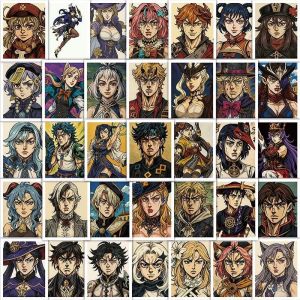 JOJO Version 300-Piece Sticker Set Abstract Cartoon Desktop Mobile Phone Scrapbooking Decorations Waterproof Paper Sheets