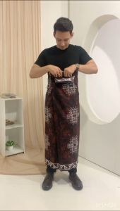 Sarung Batik Pekalongan Pria & Wanita Dewasa Motif Estetik Wayang Nu