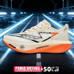 Men Sports Running Shoes Carbon Board Speciality Marathon Breathable Lightweight Womens Comfortable Nonskid Chunta Sneakers