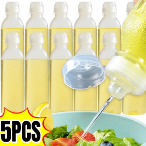 5Pcs Food Grade Silicone Oil Dispenser Bottle / for Kitchen Cooking / Easy Pour & Nozzle Control / Leakproof Squeeze Oil Bottle