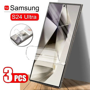 3Pcs Full Cover Hydrogel Film For Samsung Galaxy S24Plus S24 FE Plus Ultra S24FE S24+ Screen Protector