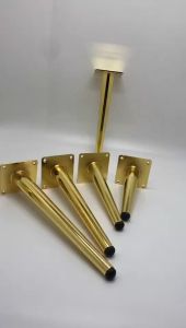 Kaki sofa Miring 10/15/25/30cm Kualitas Besi Gold Stabil Anti-Rust Lemari Sofa Meja Kopi