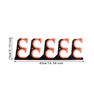 2 PACK Fishing Rod Holder for Garage Wall Mounted Fishing Rod Rack with Soft Protective Pad Fishing Rod Storage Organizer