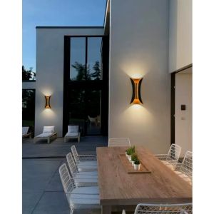 Lampu Dinding Hias Bambu Outdoor Indoor LED 6W Watt 2 Arah -bq