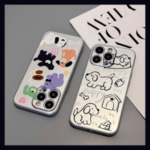 Doodle Dog Full Cover Silicone Phone Case for Xiaomi 13 Redmi K60 K40s/K70 Note12 Cartoon 14 Couple 11/10 Youth K50 Supreme 15pro Anti-fall CIVI3 Soft Shell