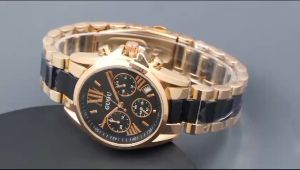 Paket Box Exclusive Small + Paperbag & Jam Tangan Guou Bulat Romawi VA-789SEA