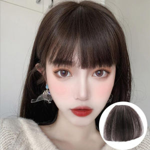 Comic bangs wig female real hair all hand-woven craft light and natural bangs