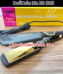 Barberwell Máy Duỗi Tóc Bản Nhỏ 2.5cm Cao Cấp 301 Màn Hình LCD Chống Dính Ceramic Tiện Dụng & Hiệu Quả
