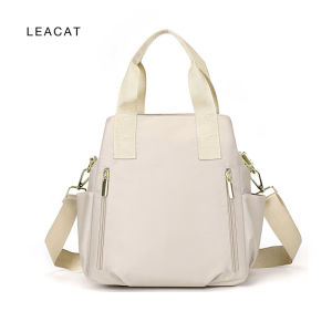 Leacat Womens casual shoulder bag Korean version large capacity crossbody bag waterproof multi pocket shoulder bag