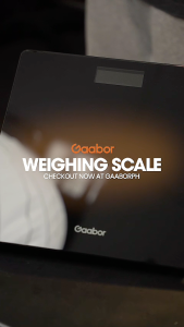 Gaabor Digital Weighing Scale Human Electronic Tempered Glass Weight Scale for body Large LED HD Display and Room temperature display USB Charging Bathroom Scale Electric Scale - Lazada