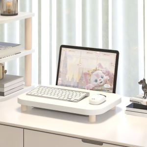 Desktop Laptop Keyboard Stand Dustproof External Keyboard Bracket Cover for Notebook Computer Customizable Wooden Shelf