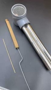 Ống hơ ngải cứu đôi inox VIP siêu chịu nhiệt cao có lưới cách tàn Dụng Cụ Diện Chẩn