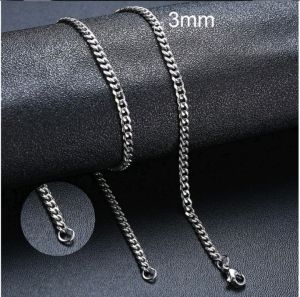 kalung rantai titanium anti karat stainless steel