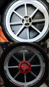 1 SET HONDA BEAT MAGS STICKER for 14 inches front and rear mags waterproof graphic vinyl decal