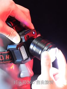 Senter Kepala LED COB 55 W + 18W Side Light Headlamp Lampu Outdoor Mancing FT-151 USB