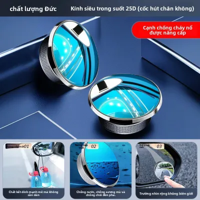 TOKUSET | Gương Xóa Điểm Mù 360 Độ Với Phản Chiếu Rõ Ràng Cho Gương Hậu