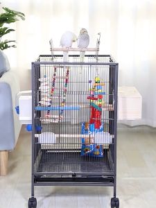 Rennas Ecological Bird Cage Cover 360 Degrees Covering Round Big Room Type Bird Cage Complete Set