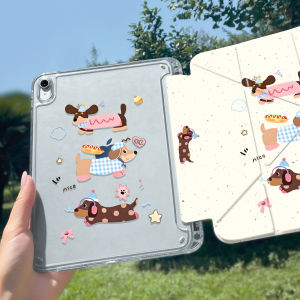 YOUSIDUN | Cute Cat Pattern Anti-drop Protective Case with Pencil Slot for iPad