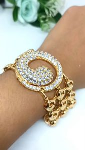 Gelang tangan xuping Perhiasan Dubai Lapis Emas 24K Rosegold Fashion