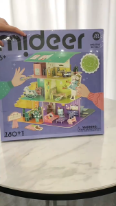 Đồ chơi lắp ráp Mô hình nhà búp bê biệt thự Mideer - Creative 3D Villa