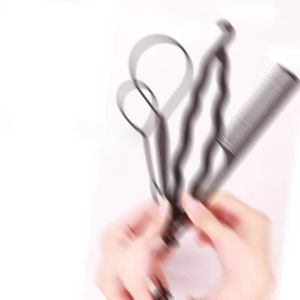 4/8/12PCS Plastic Magic Topsy Tail Comb Hair Braids Accessories For Women Ponytail Braiding Disk Twist Hair Bun Maker Tools