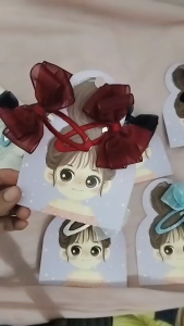 Set 2 kẹp tóc nơ voan cao cấp xinh xắn cho bé gái kẹp tóc handmade.