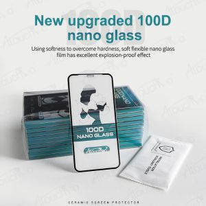 Atouchbo 100D Ceramic Nano Glass Explosion-proof Full Screen Protector for iPhone 13 Pro Max 12 Pro Max 11 Pro Max XR XS Max