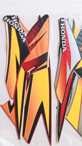 STIKER STRIPING LIS LES BODY MOTOR HONDA TIGER 2003 STANDAR FULL SET