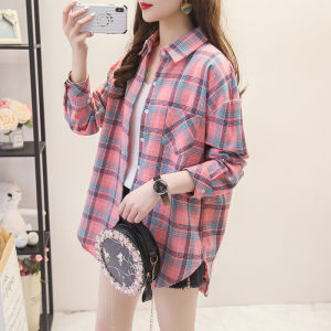 Women's Plaid Long Sleeve Shirt: A College Style Outerwear Must-Have