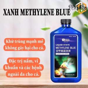 Xanh Methylene Blue + Thuốc Tím combo phòng và đặc trị các bệnh ngoài da ở cá cảnh.