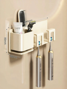 youqin | Wall-mounted No-drilling Multifunctional Bathroom Organizer