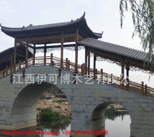 Outdoor leisure wooden corridor Outdoor wood Gazebo leisure wooden pavilionwooden Gazebo widely used in villa courtyard customized terrace landscapeschool wooden corridorChinese traditional timber frame pavilion