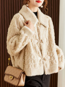 Áo Khoác Lông Cừu Lông Cáo Cao Cấp Cho Phụ Nữ Trung Niên Và Cao Tuổi Thời Trang Mùa Đông 2025 Áo Khoác Ngoài Lông Cừu Dày Thường Ngày