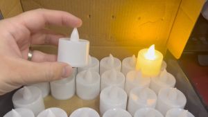 Đèn led dùng pin hình cây nến dùng trang trí tiệc  phòng khách  phòng ngủ  chụp ảnh ... thay thế nến tealight