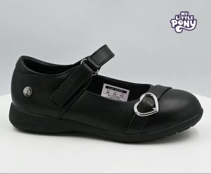 Hasbro My Little Pony Black Shoes with Memory Foam for Kids Girls Bonnie