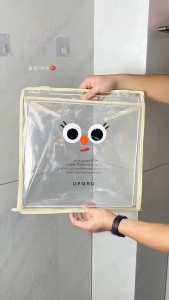 Bathroom Waterproof Hanging Bag Bathroom Bath Clothes Storage Bag Storage Shelf Dormitory Toilet Wall Hanging Artifact