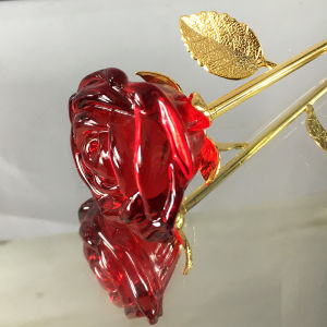 Crystal Rose Decoration Gift for Wife Girlfriend Birthday Wedding Anniversary Valentines Day Living Room Bedroom Decor