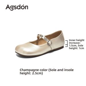 Agsdon | French Mary Jane Style Summer Flats