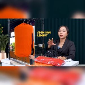 Kerodong Polos Kotak Kenari Kacer Cucak Ijo oleh Umi Kasum 45x45 | Hyget Premium Adem & Lembut