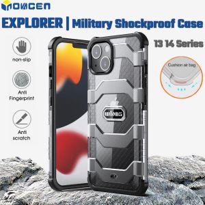 INOVAGEN Ốp Điện Thoại Cứng Cho Dòng 13 14 Pro Max/Viền TPU Mềm + Ốp Lưng PC Cứng Chống Sốc Chống Bụi Bẩn Cấp Độ Quân Đội Ốp Điện Thoại Nhiều Màu