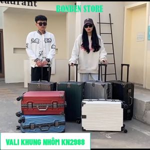 Vali KHUNG NHÔM KHOÁ SẬP Thời trang-Vali Du lịch size 20 inch-Vali Size 24 inch-Vali Size 28 inch - đủ màu giao ngay