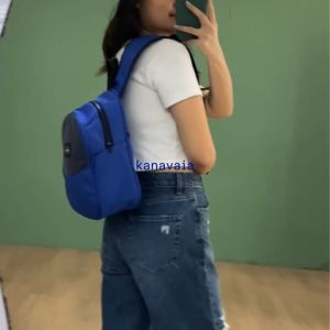 Tas Ransel Kanavaia New Pocket Sling Bag in Blue / Navy Blue