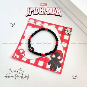 Gelang Manik Couple Spiderman // Gelang Beads Spiderman Polymer Couple
