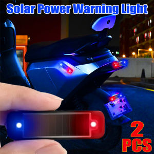 2 cái không dây LED năng lượng mặt trời xe máy Đèn nhấp nháy không thấm nước Xe Xe Đạp xe tải chống va chạm Đèn Led cảnh báo đèn tín hiệu