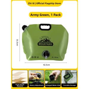 HUAZINIAO | Portable Foldable Large Capacity Water Storage Bag with Tap Plastic Handheld