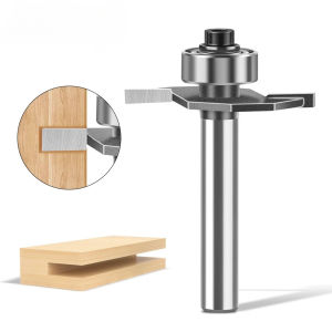 1/4" & 1/2" Shank Ball Nose T-Slot Router Bit - 2-in-1 for Wood Grooving & Edge Milling | Carbide Slotting Cutter