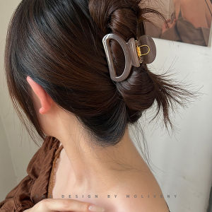 Elegant Pure Color Shark Hair Clip Womens Fashionable Back of Head Bun Hair Accessories Hair Grips Hair Decorations