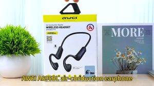 Awei A896BL Neckband หูฟังกีฬา บลูทู ธ 5.3 3 มิติรอบสเตอริโอรอบสนับสนุน หูฟังการ์ด TF พร้อมหูฟังกันน้ำหนักเบา